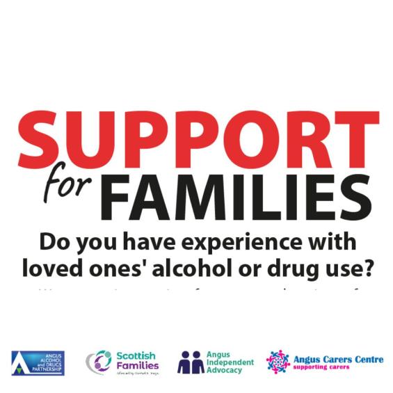text image with Support for Families 