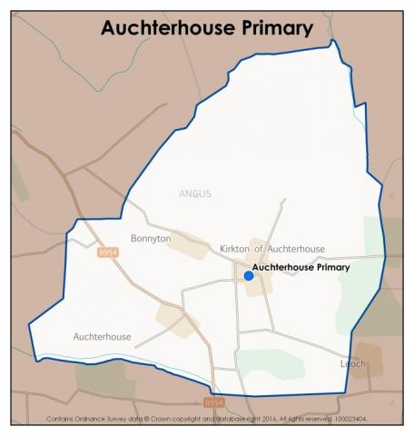 Auchterhouse Primary School catchment area