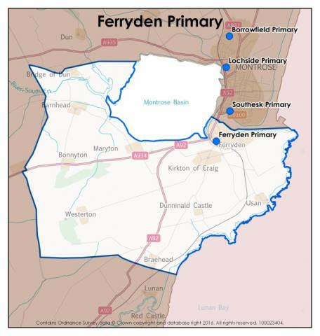 Ferryden Primary School catchment area