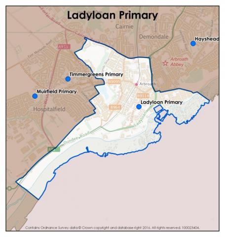 Ladyloan Primary School catchment area