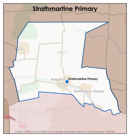 Strathmartine Primary School catchment area