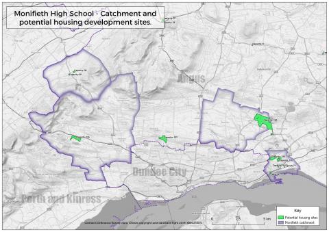 MHS catchment and potential housing