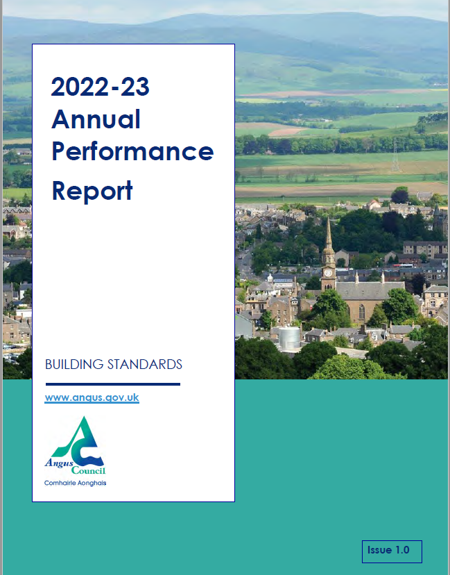 Building standards annual performance report cover