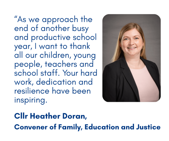 Photo of Cllr Heather Doran, Angus Council's Convener of Family, Education and Justice