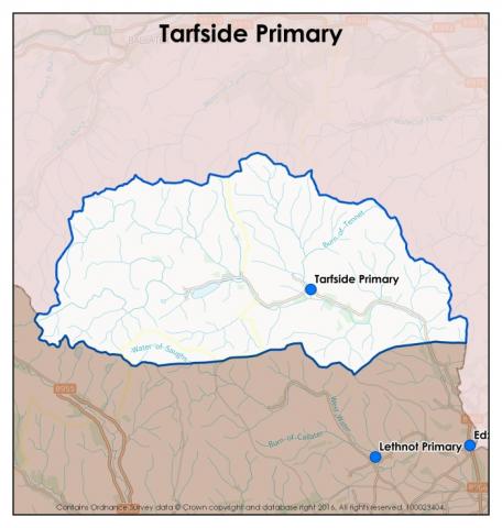 Tarfside Primary School catchment area