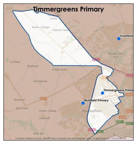 Timmergreens Primary School catchment area