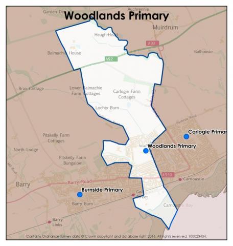 Woodlands Primary School catchment area