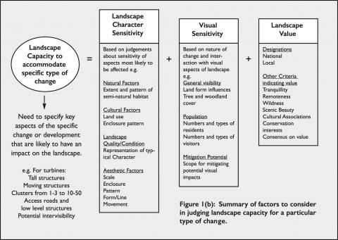 Figure 1: Summary of Factors to Consider in Judging Landscape Capacity