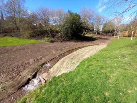 Nature restoration project at Brechin Den