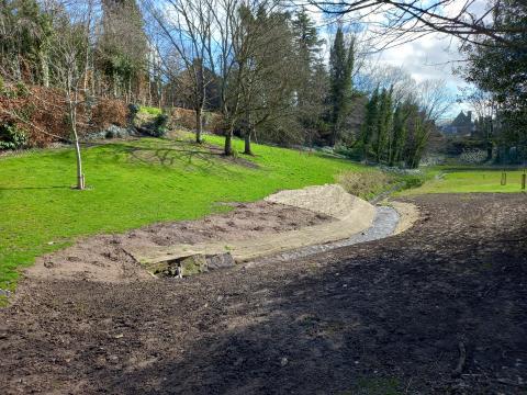 Nature restoration work at Brechin Den