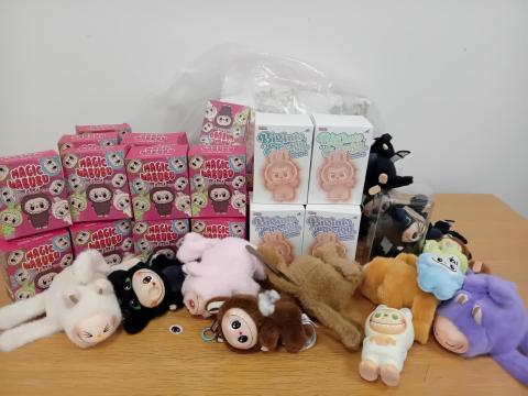 Counterfeit Labubu toys have loose parts that are a dangerous choking hazard for young children