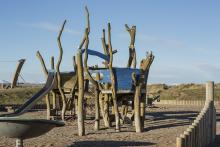 Montrose seafront splash play area - different view